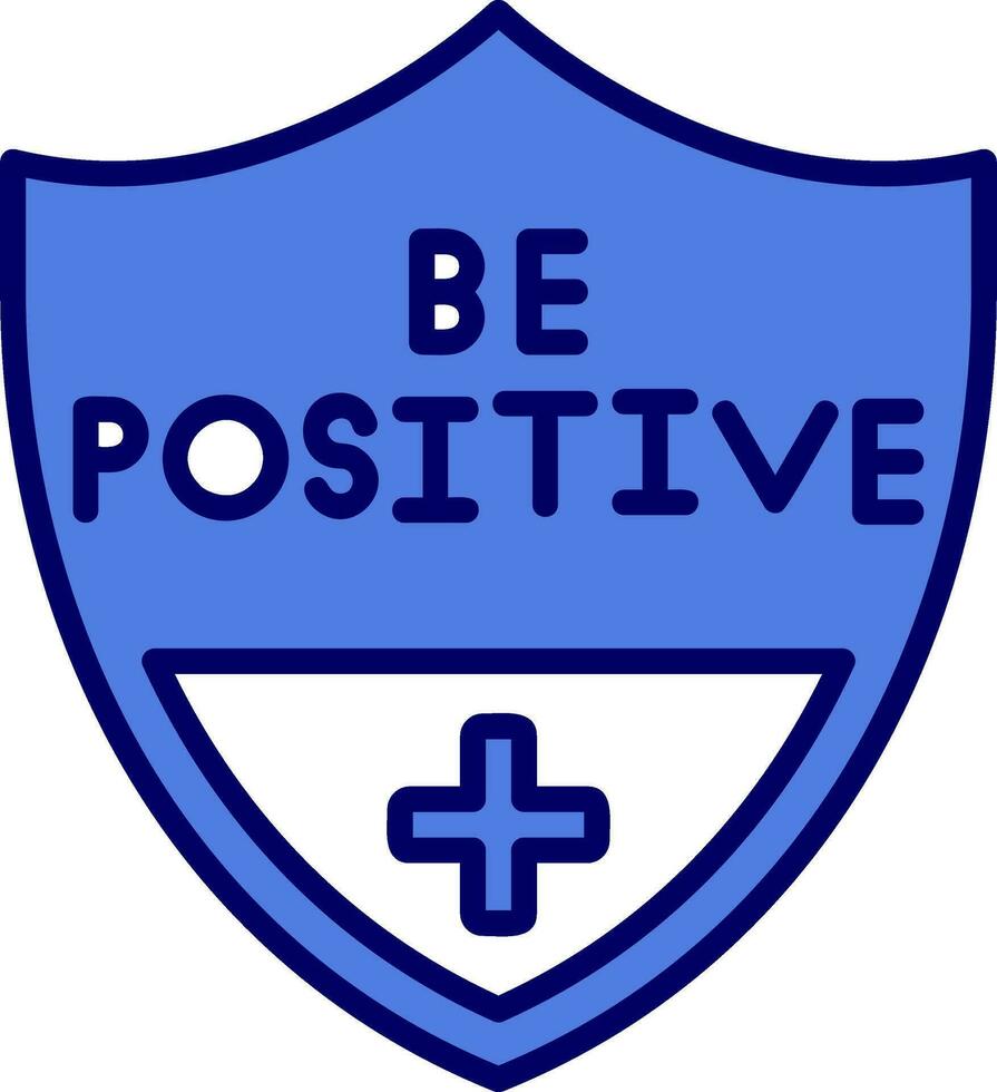 ser positivo vector icono