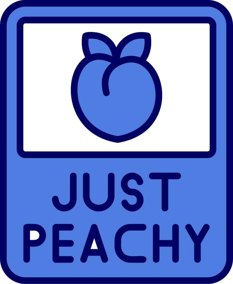 Just Peachy Vector Icon