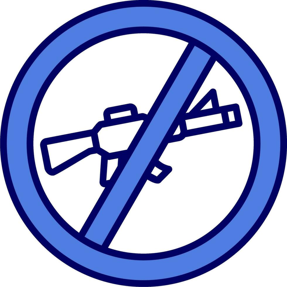 No rifle vector icono