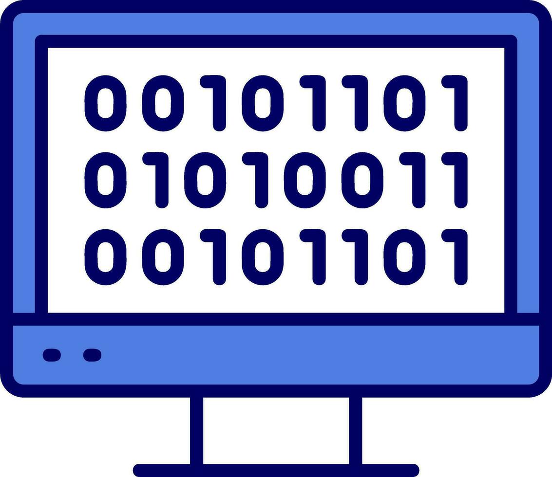 Binary Code Vector Icon