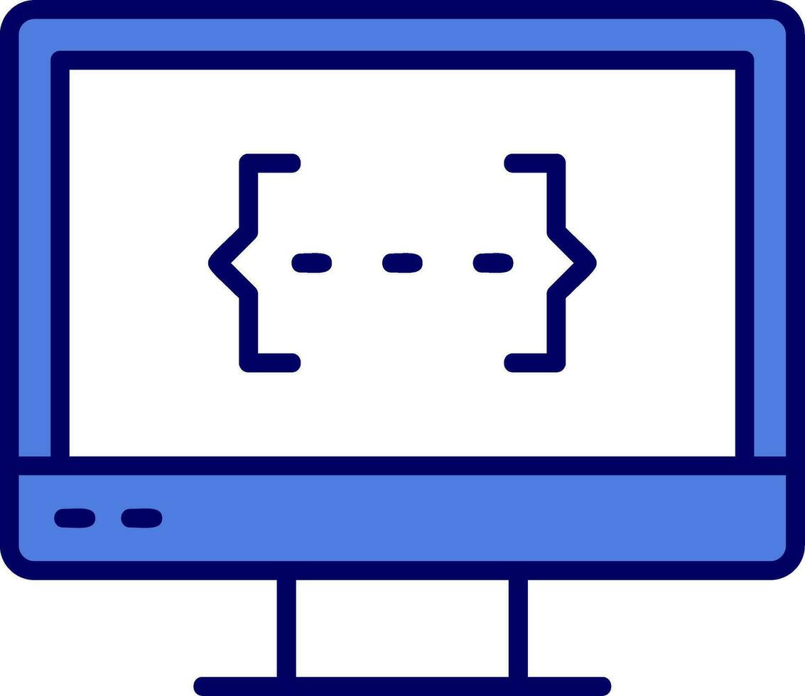 Monitor Screen Vector Icon