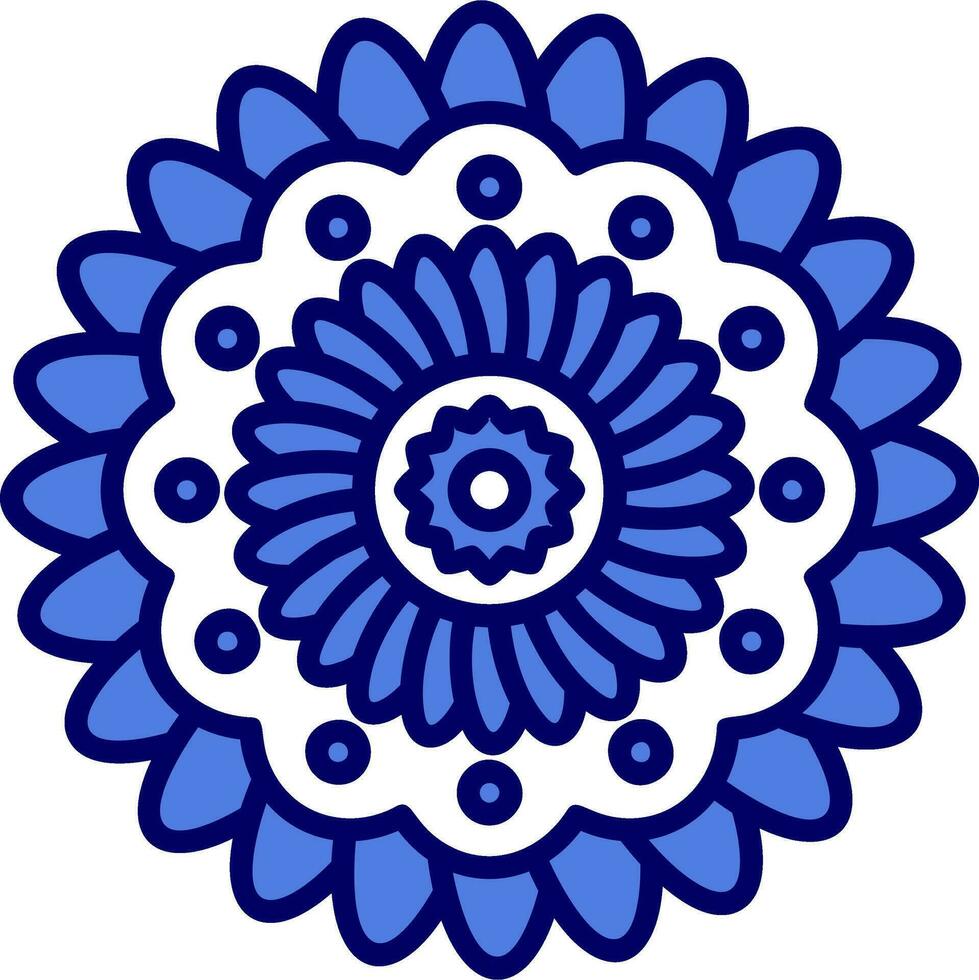 icono de vector de mandala