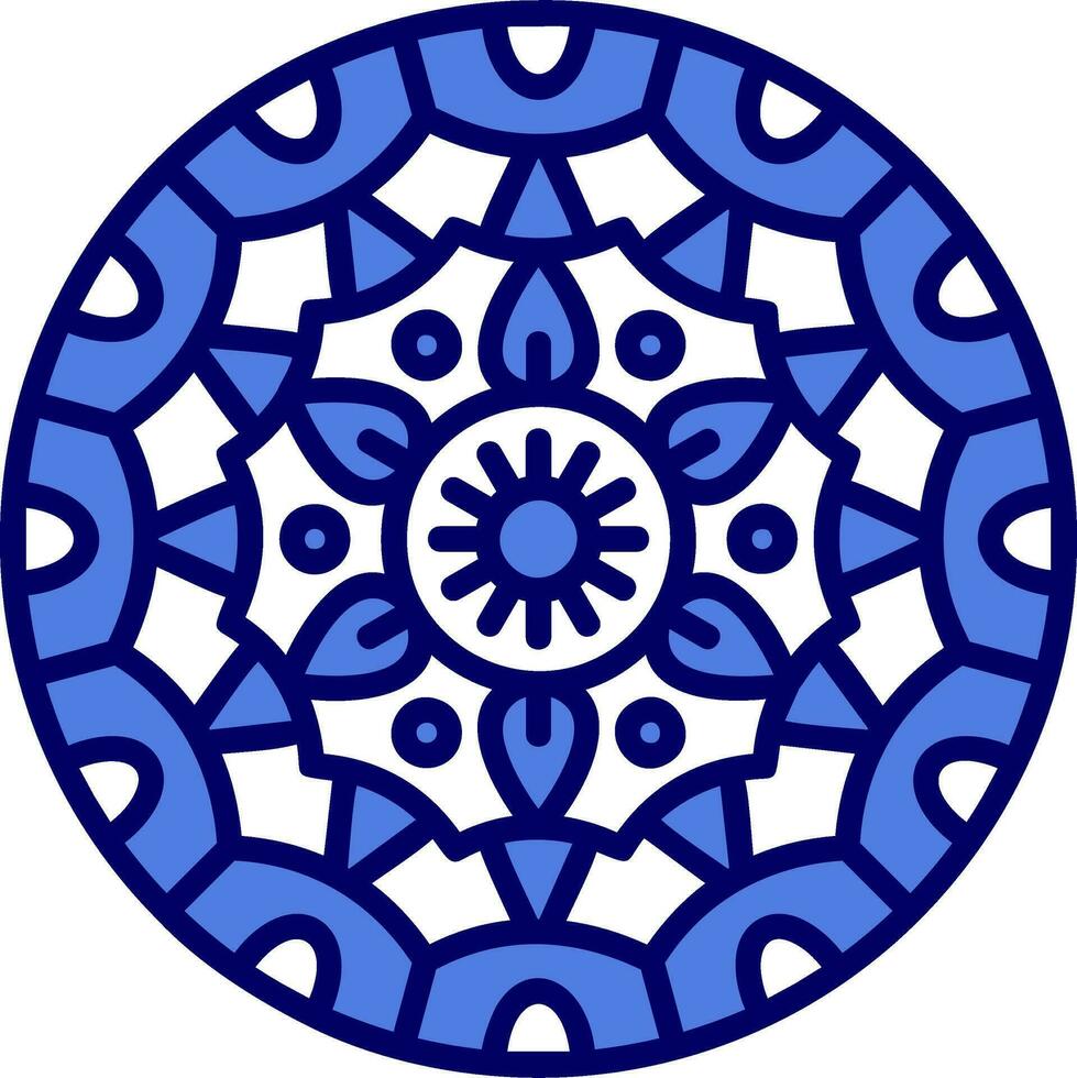 icono de vector de mandala