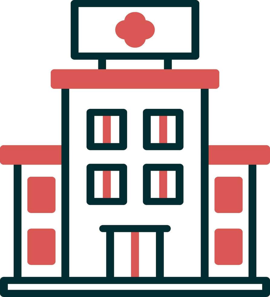 Hospital Building Vector Icon
