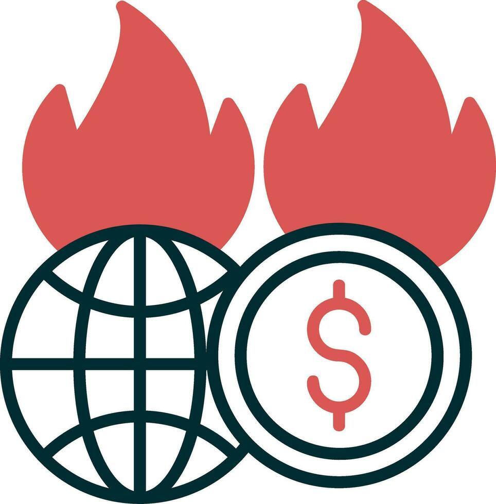 Economic Crisis Vector Icon