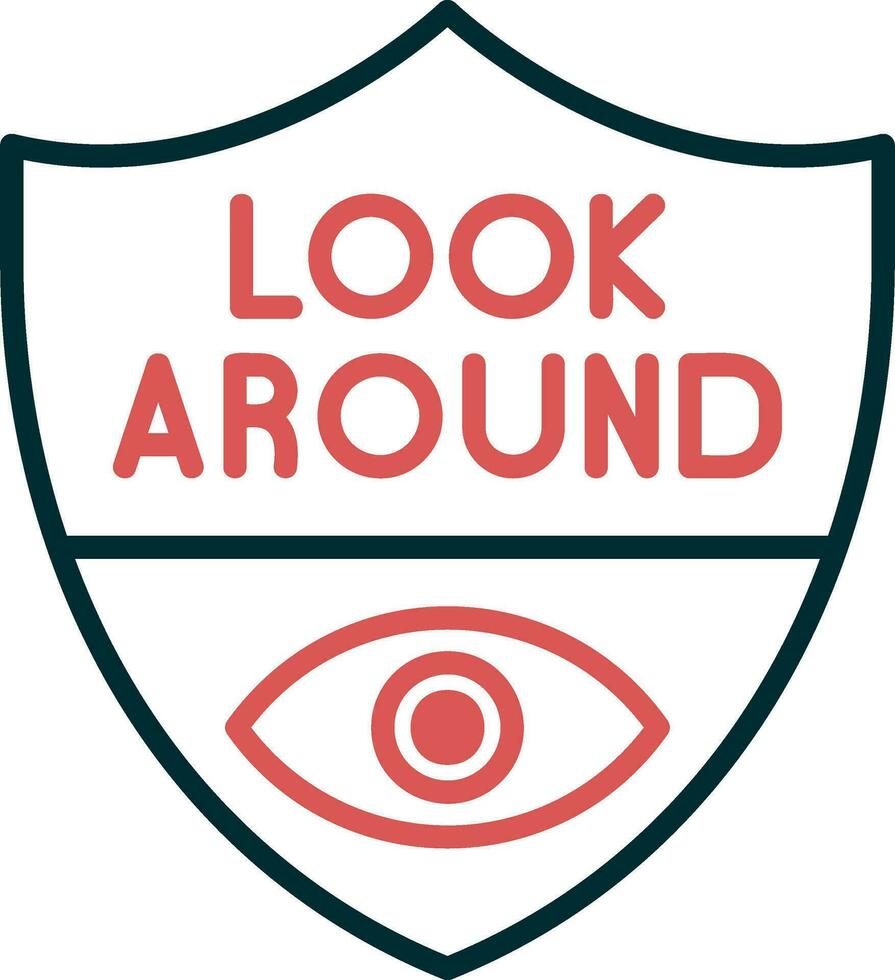 Look Around Vector Icon