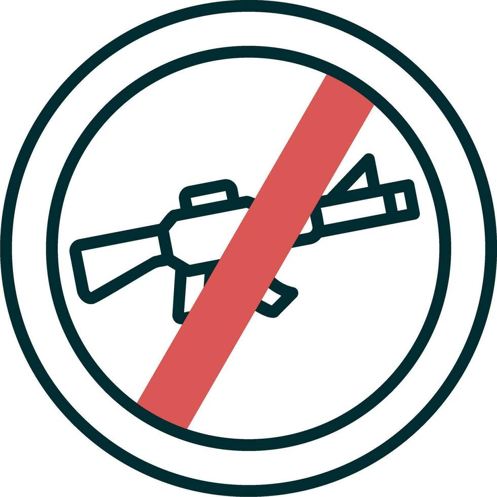 No Rifle Vector Icon