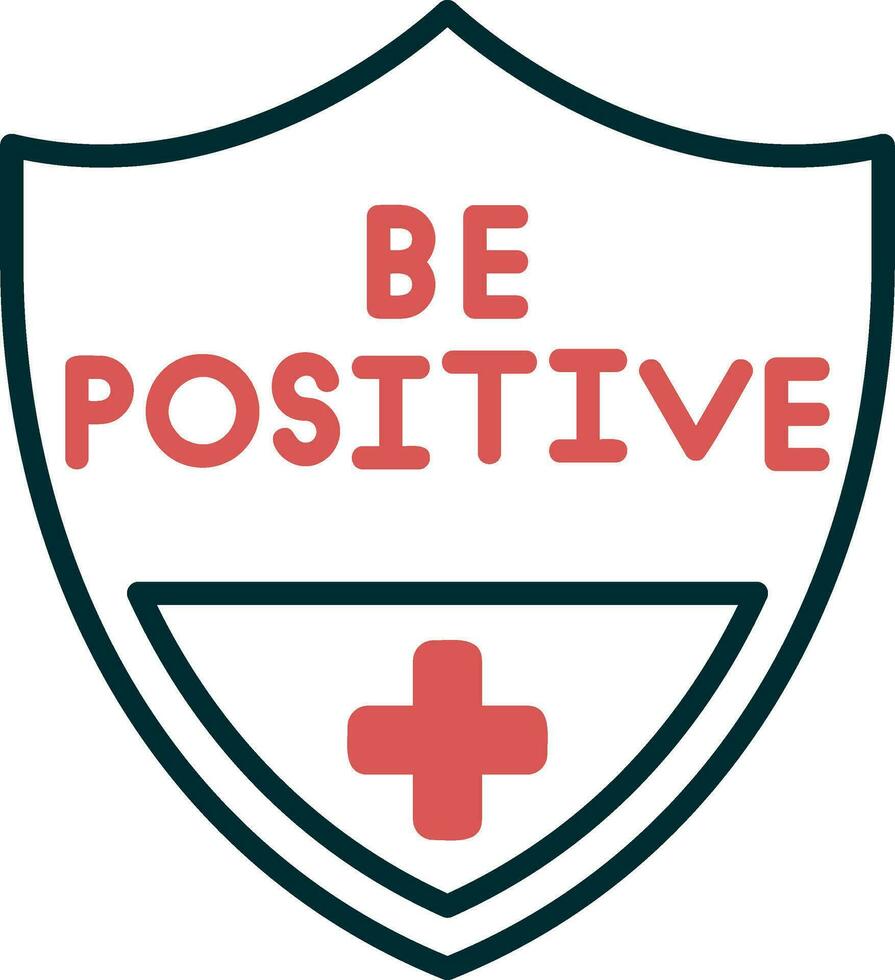 Be Positive Vector Icon