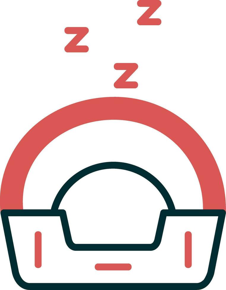 mascota cama vector icono