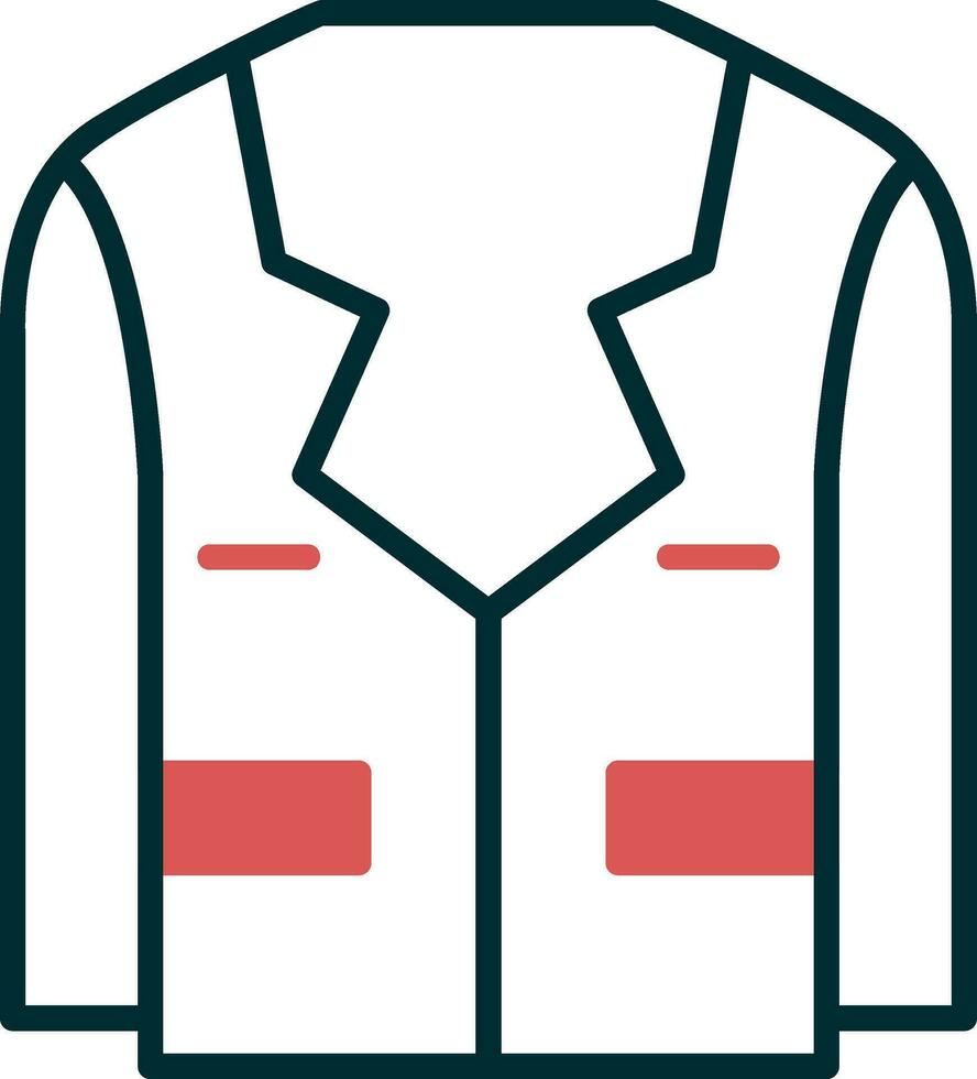 icono de vector de traje