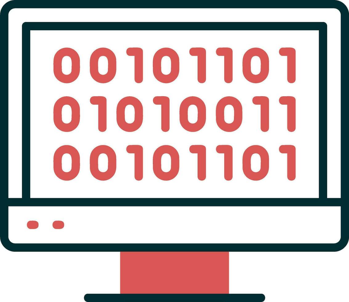 Binary Code Vector Icon