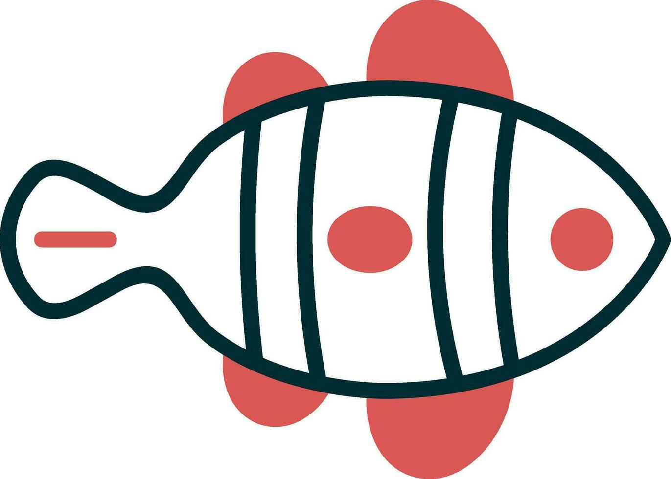 Clown Fish Vector Icon