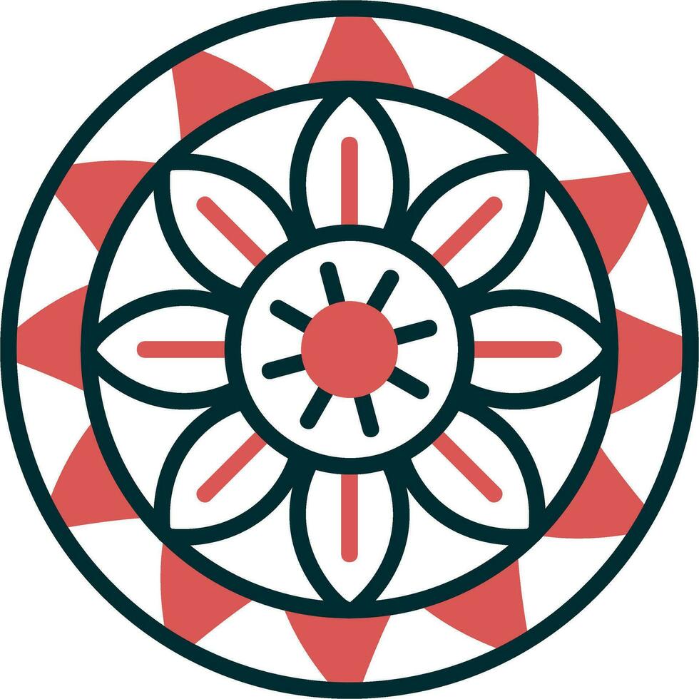 icono de vector de mandala