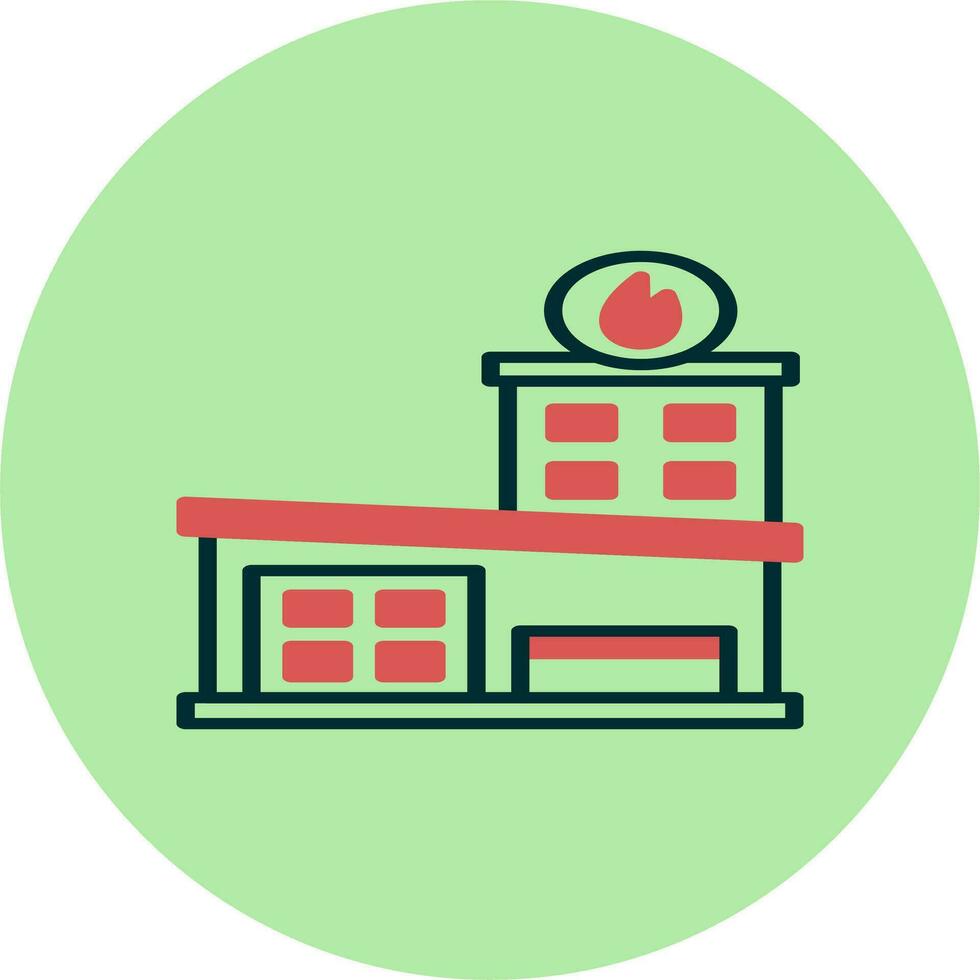 Fire Station Vector Icon