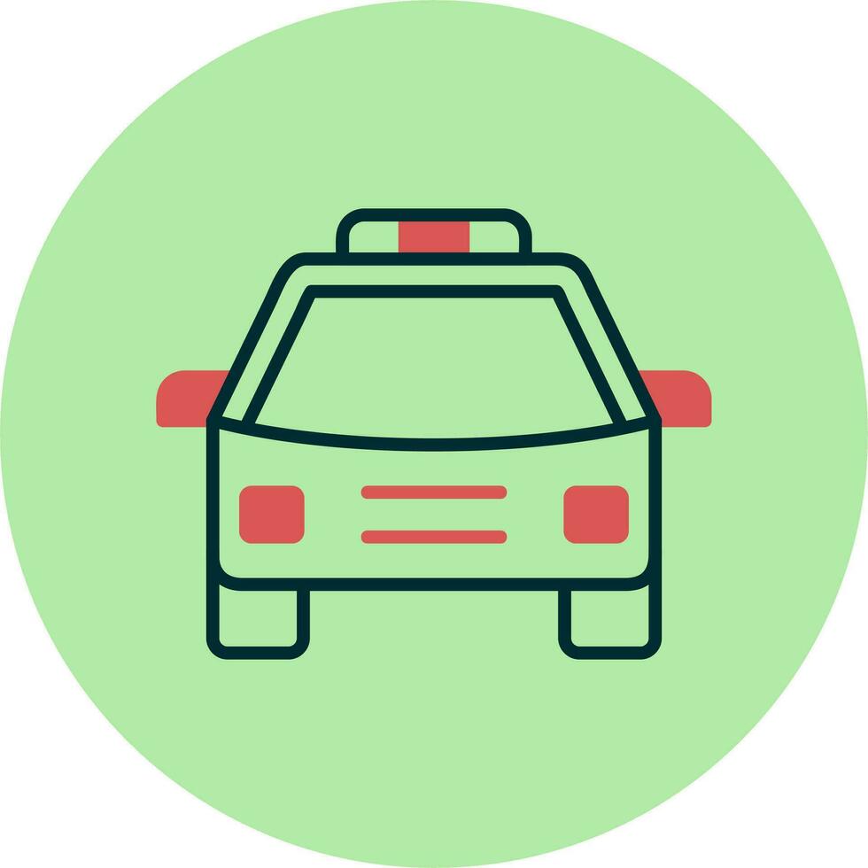 icono de vector de coche de policía