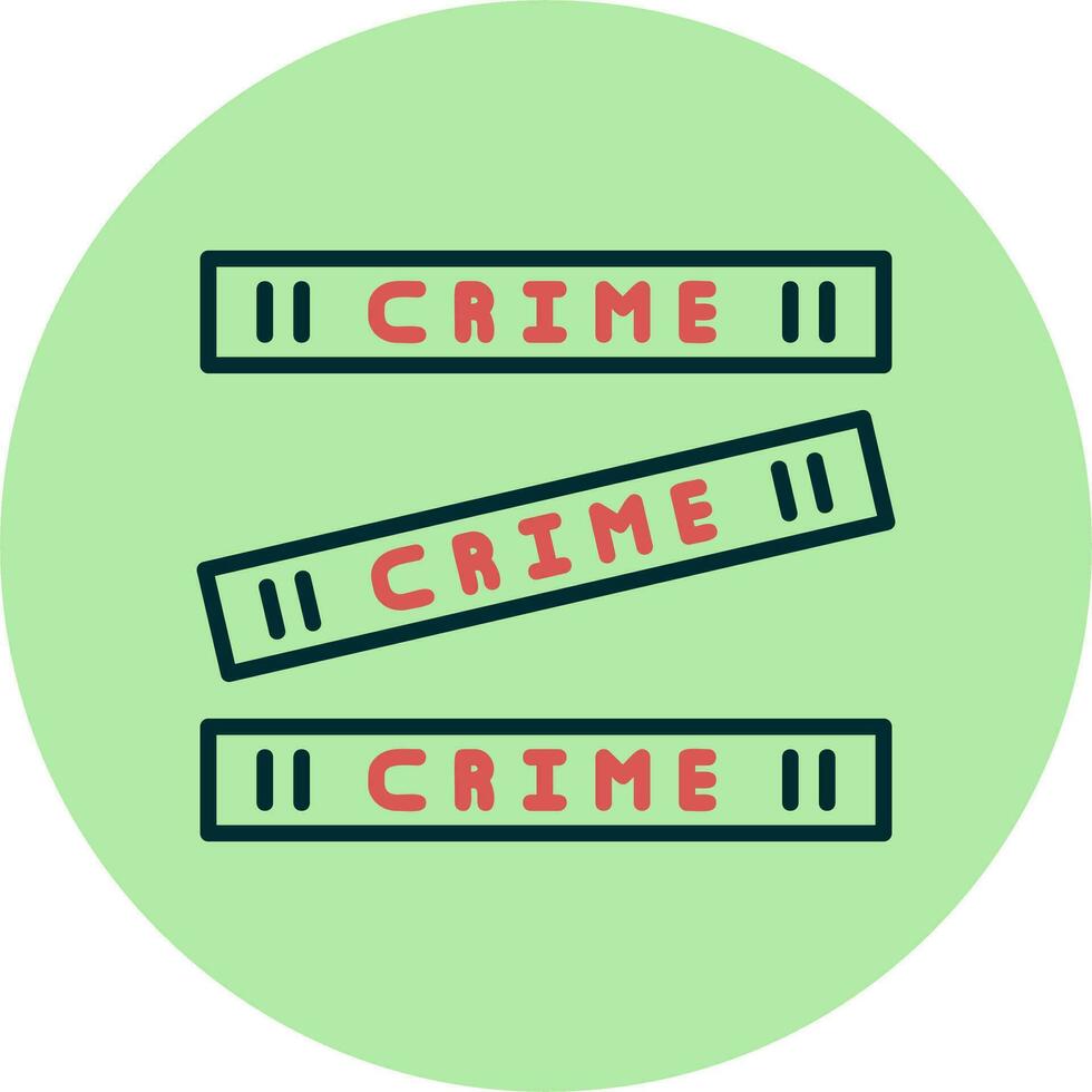 crimen escena vector icono