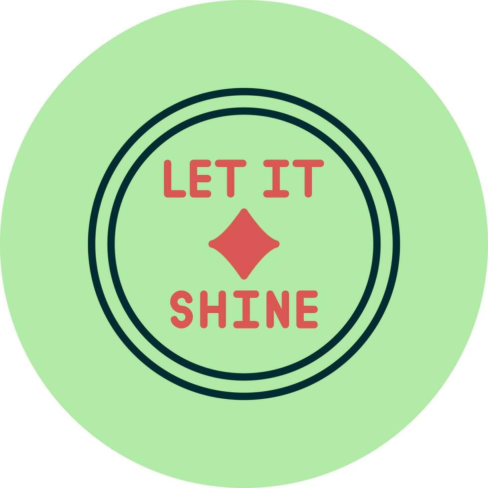 Let It Shine Vector Icon