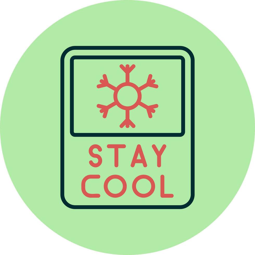 Stay Cool Vector Icon