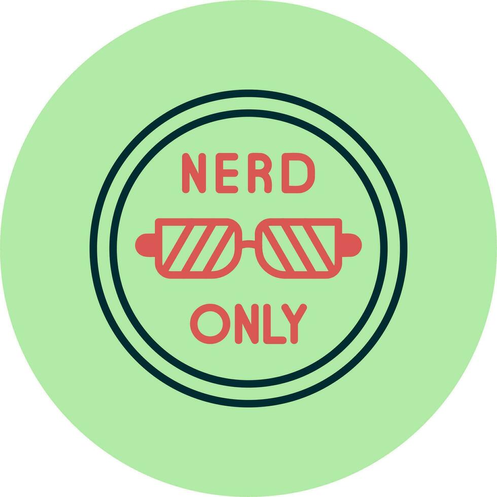 Nerd Only Vector Icon