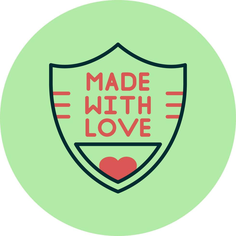 Made With Love Vector Icon