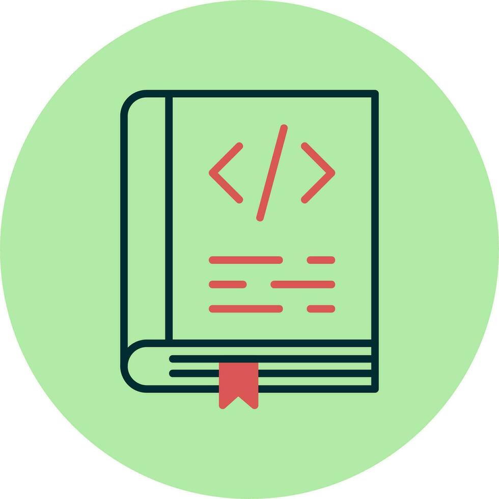 Coding Book Vector Icon