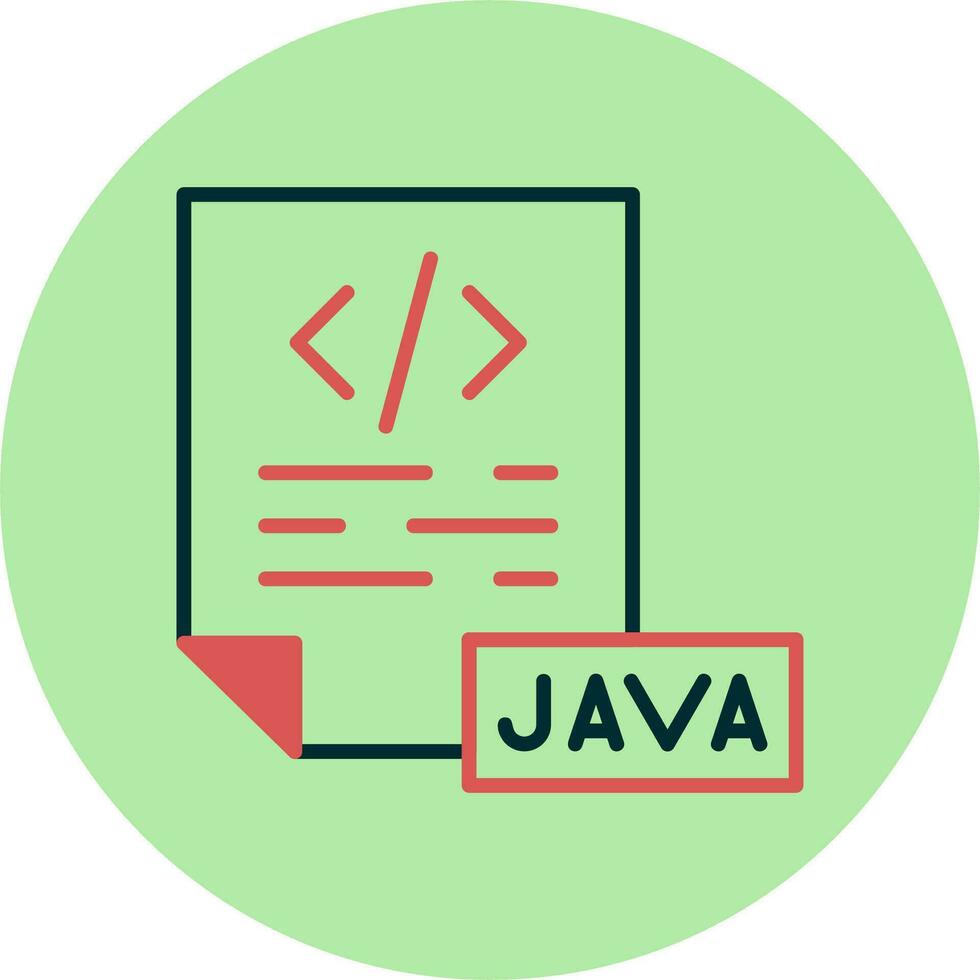 icono de vector de java