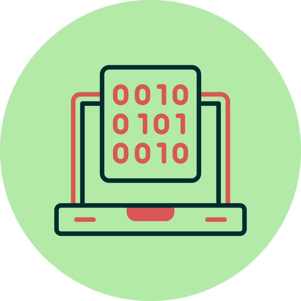 Binary Data Vector Icon