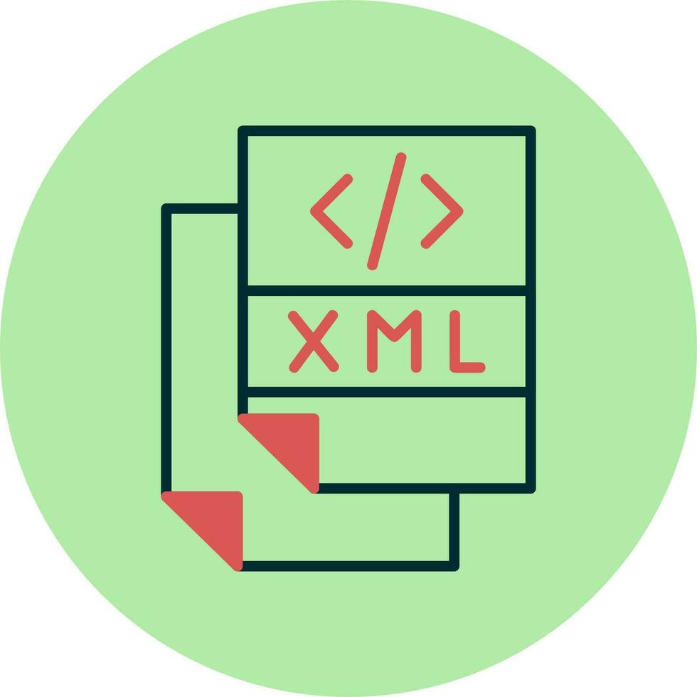 Xml File Vector Icon