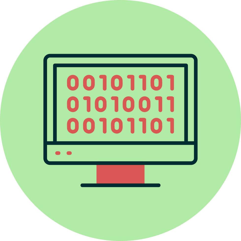 Binary Code Vector Icon