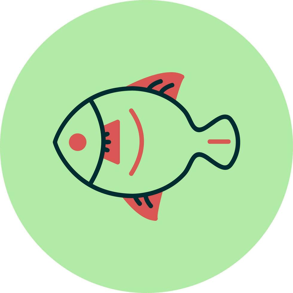 icono de vector de pescado