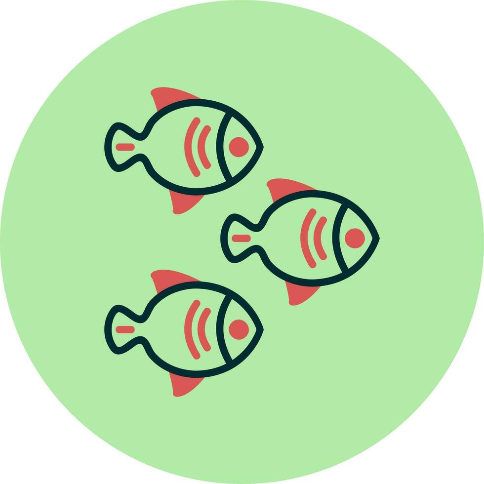 peces vector icono