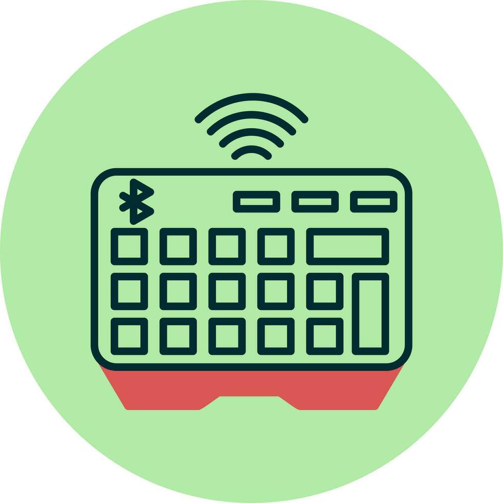 Wireless Keyboard Vector Icon