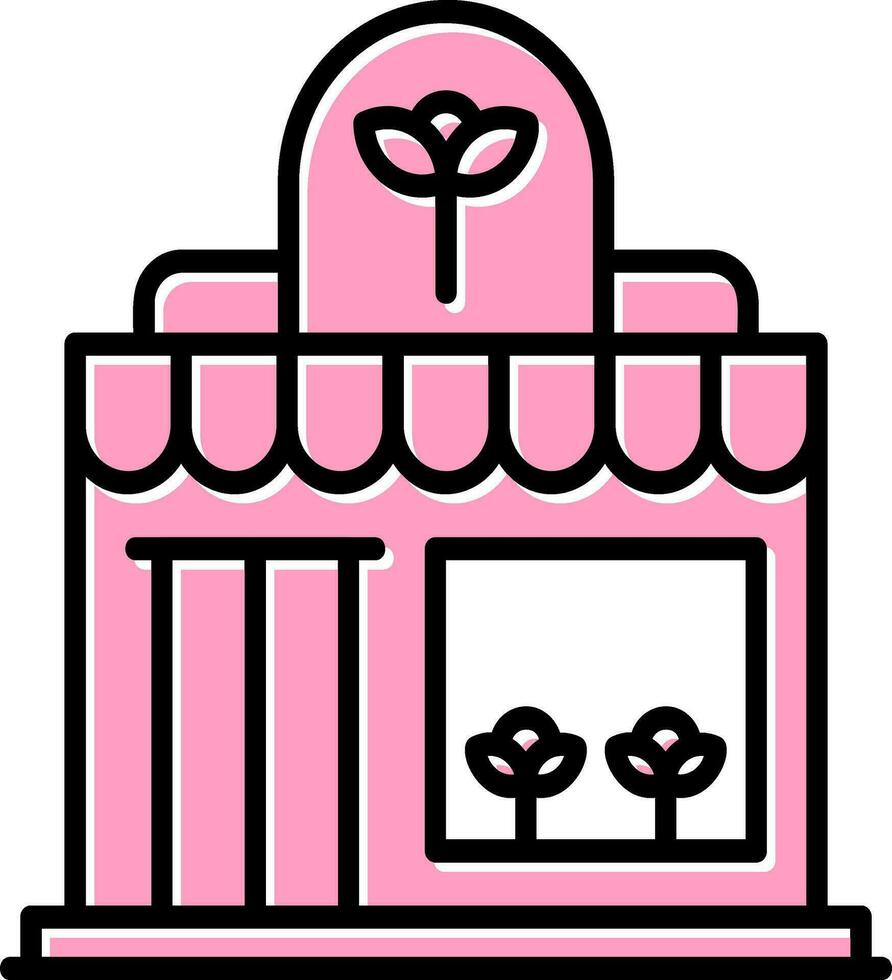 Flower Shop Vector Icon