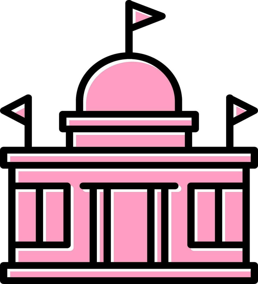 Embassy Vector Icon