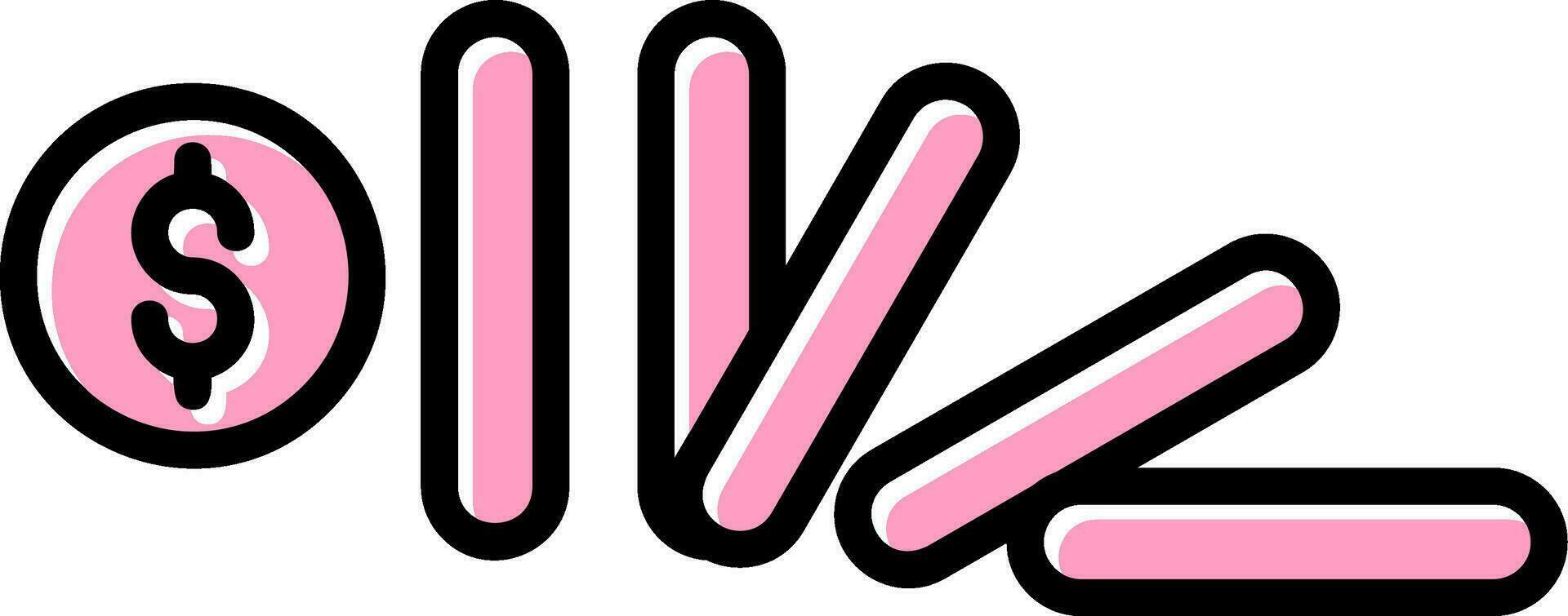 Domino Effect Vector Icon