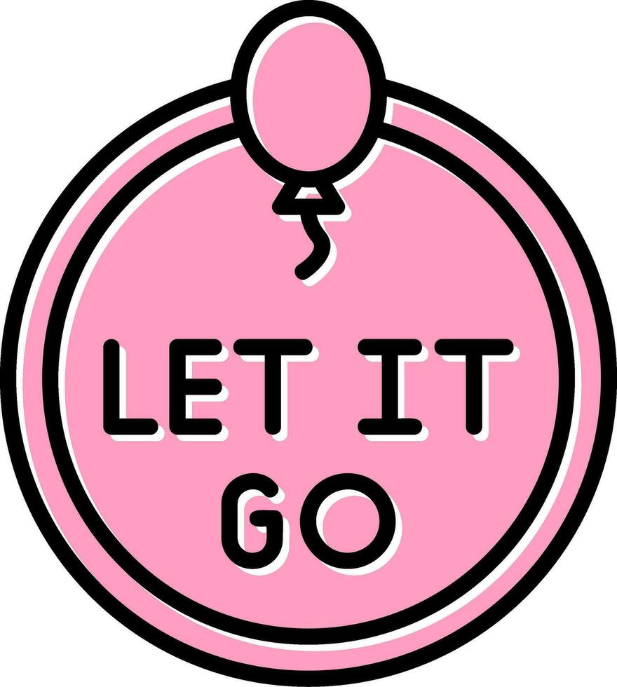 Let It Go Vector Icon