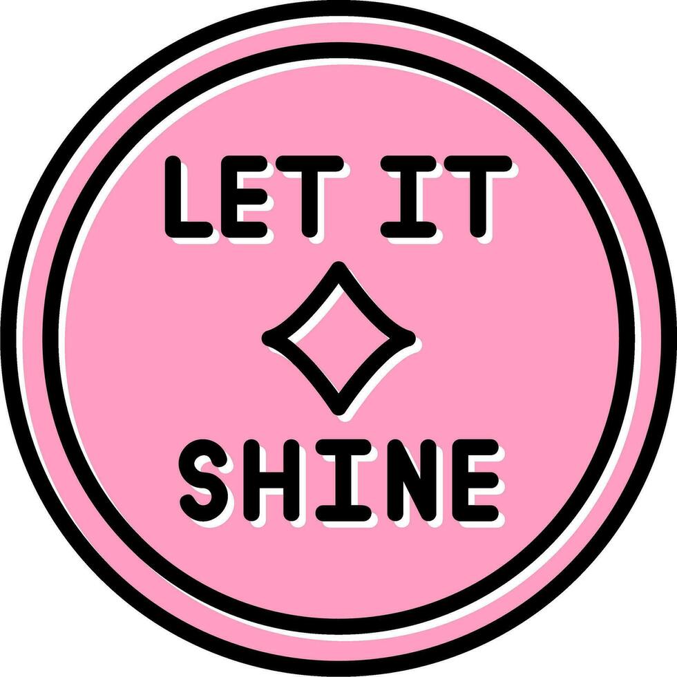 Let It Shine Vector Icon