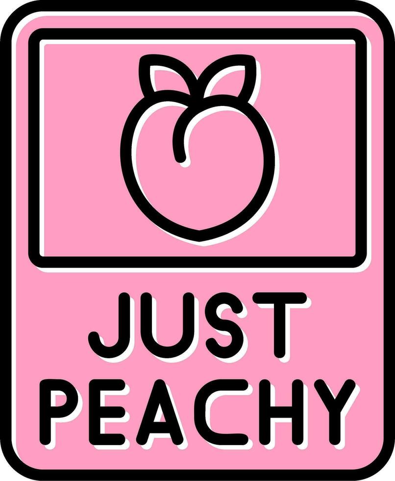 Just Peachy Vector Icon