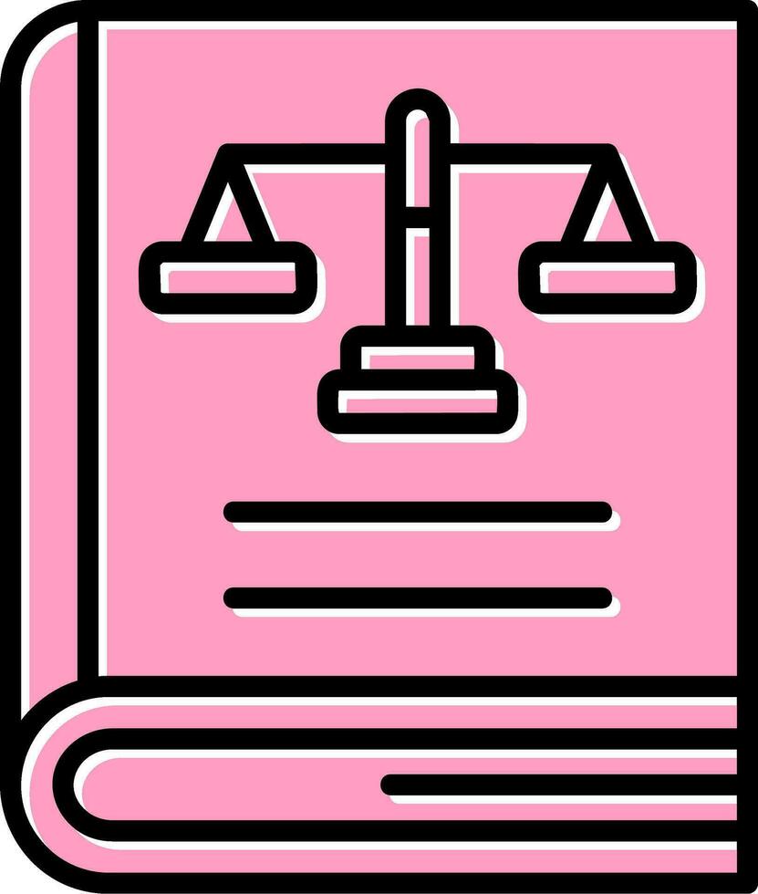 Law Book Vector Icon