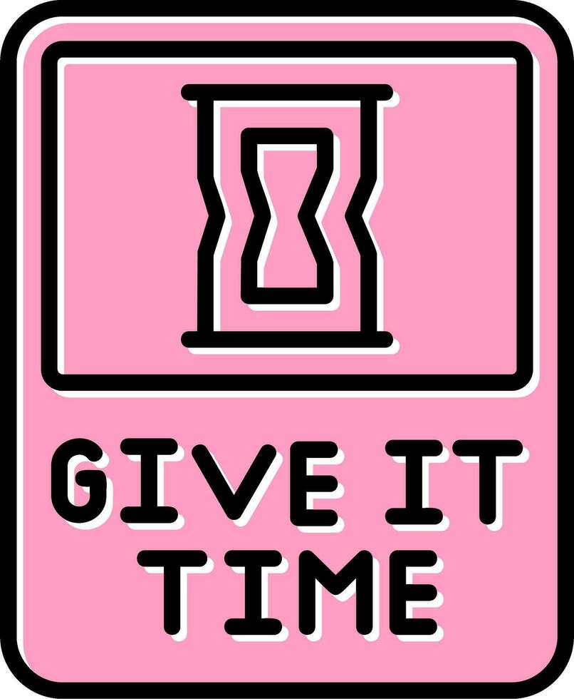 Give It Time Vector Icon