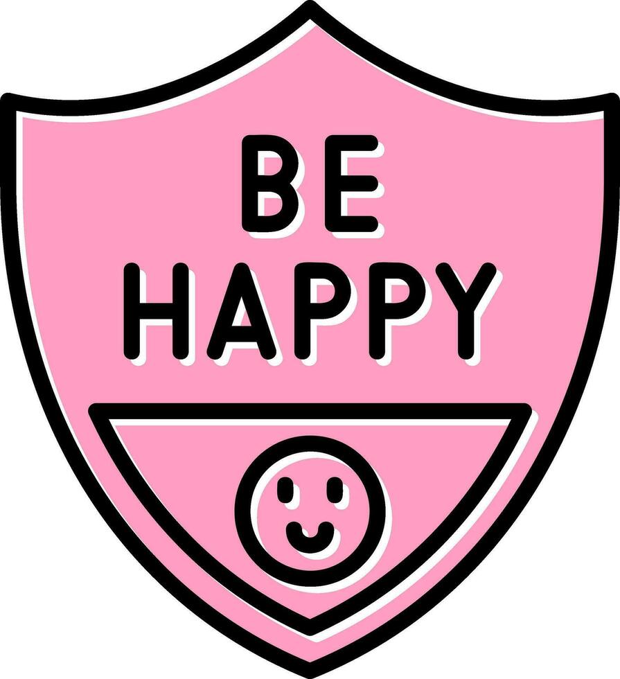 Be Happy Vector Icon