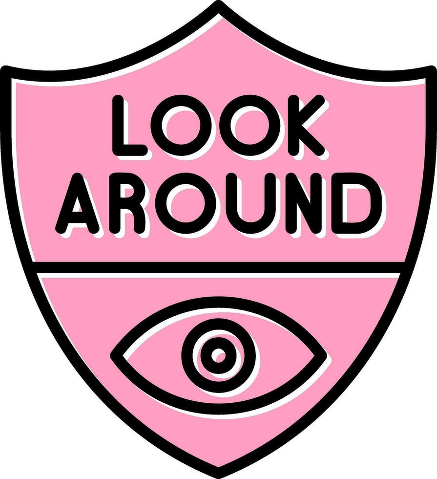 Look Around Vector Icon