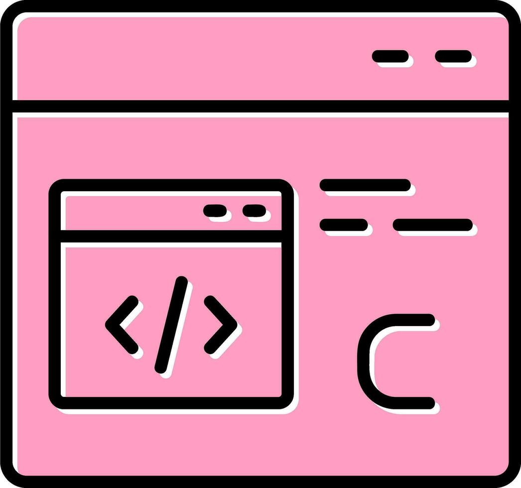 Computer Languages Vector Icon