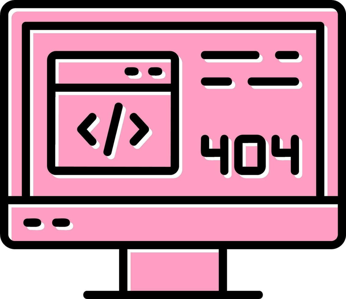 404 Error Vector Icon