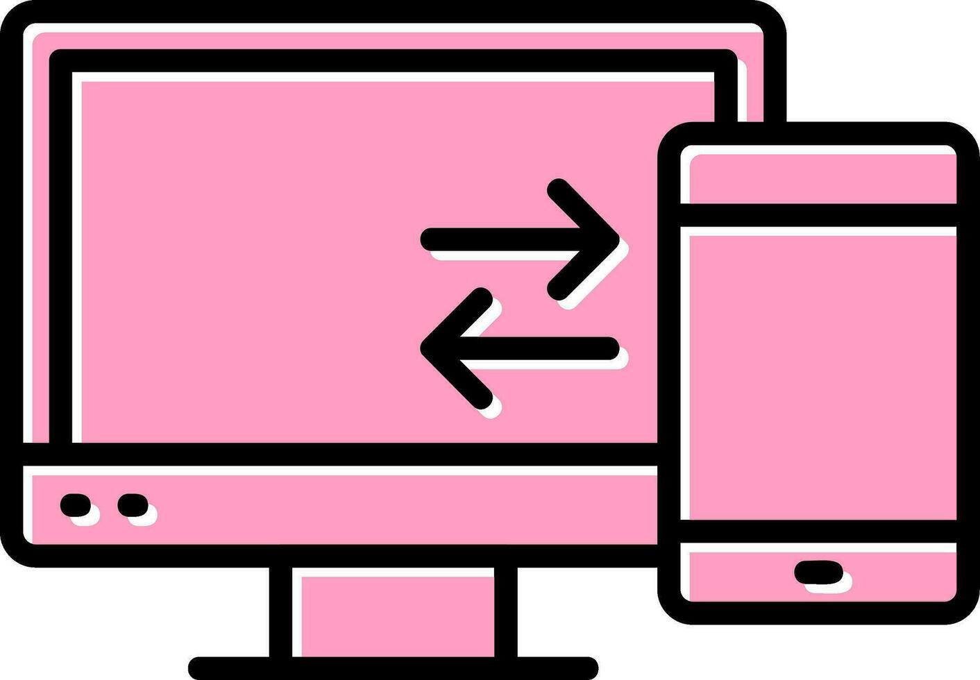 Data Transfer Vector Icon