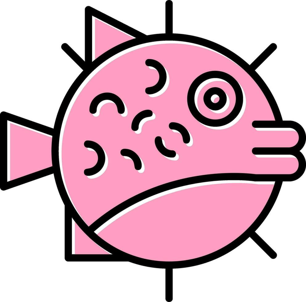 Puffer Fish Vector Icon