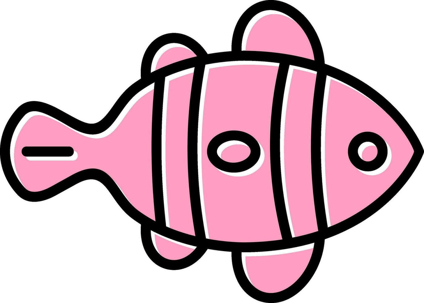 Clown Fish Vector Icon