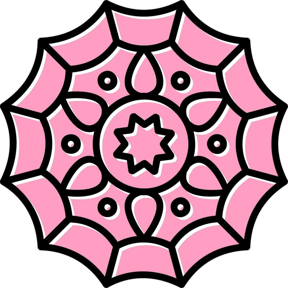 icono de vector de mandala