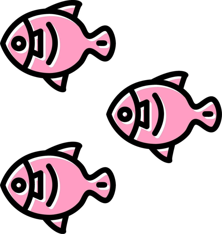 peces vector icono