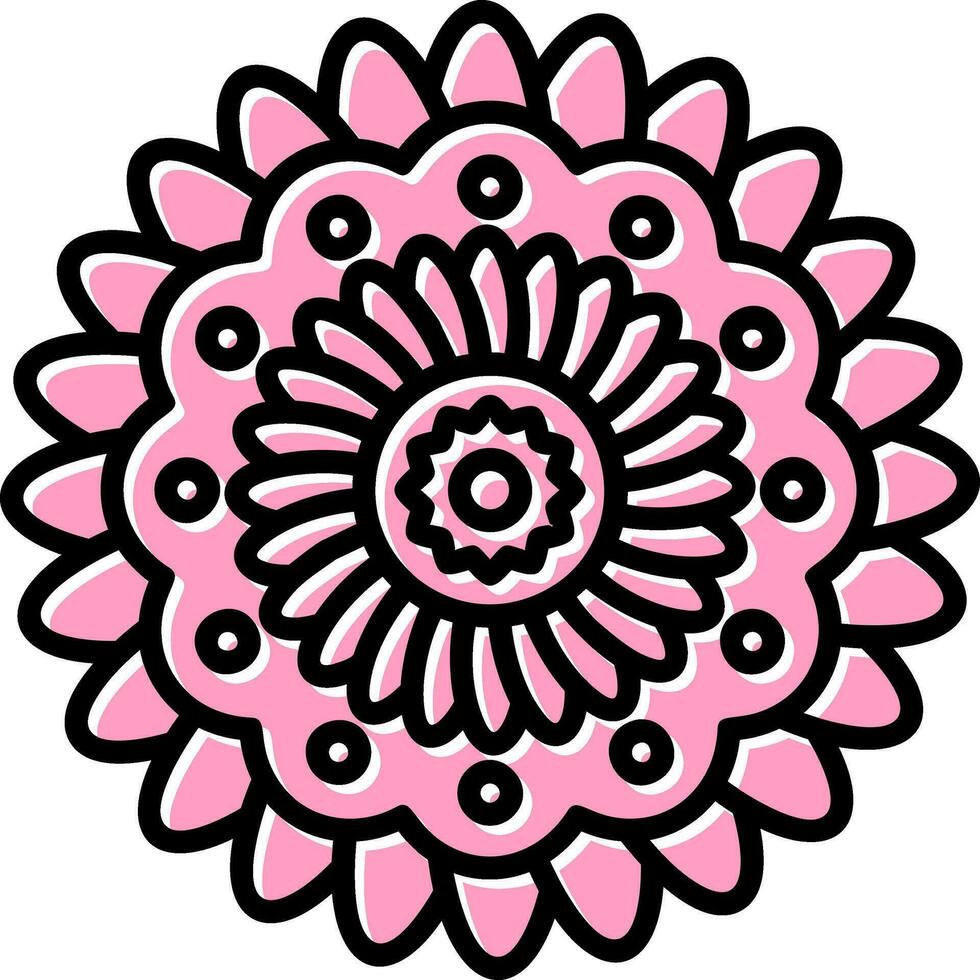 icono de vector de mandala